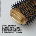 Alan Truman Oh So Gold Ceramic Blow Dryer Brush for big bouncy voluminous blowouts