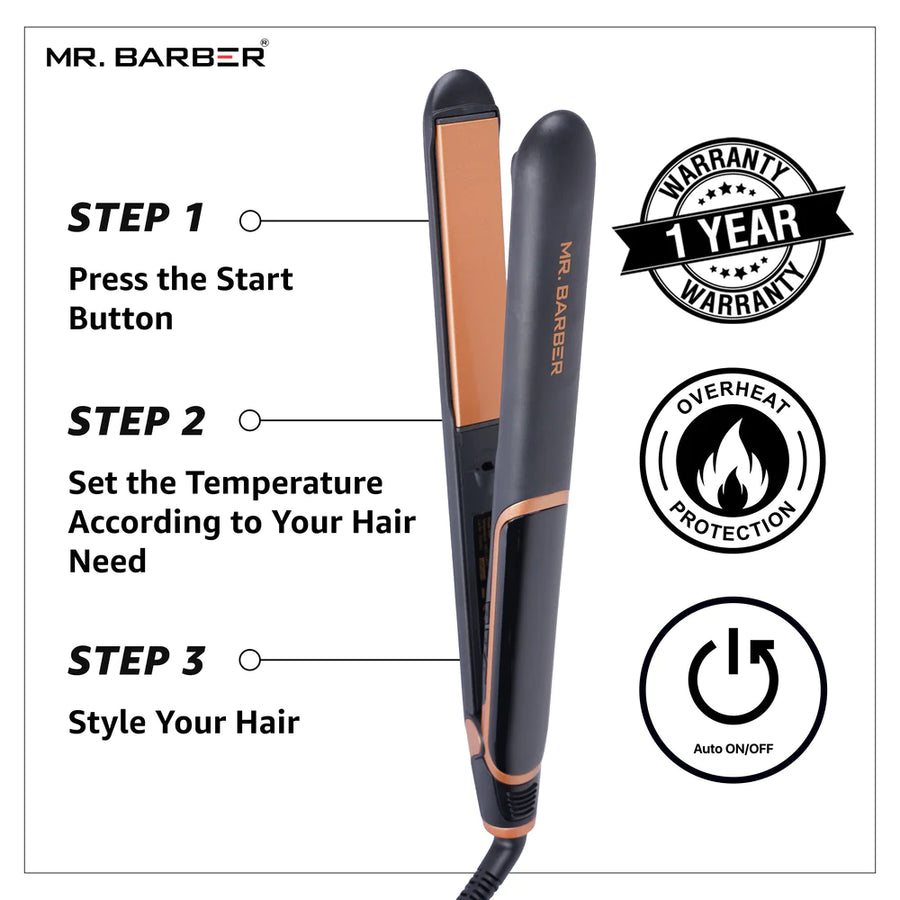 Mr. Barber Ultra Straight8 pro hair straightner