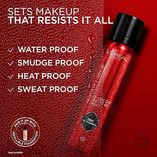 L'Oreal Paris Infaillible 3-Second Setting Mist, Transfer-proof & Waterproof Setting Spray 75ml