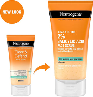 NEUTROGENA® Clear & Defend 2% Salicylic Acid Face Scrub