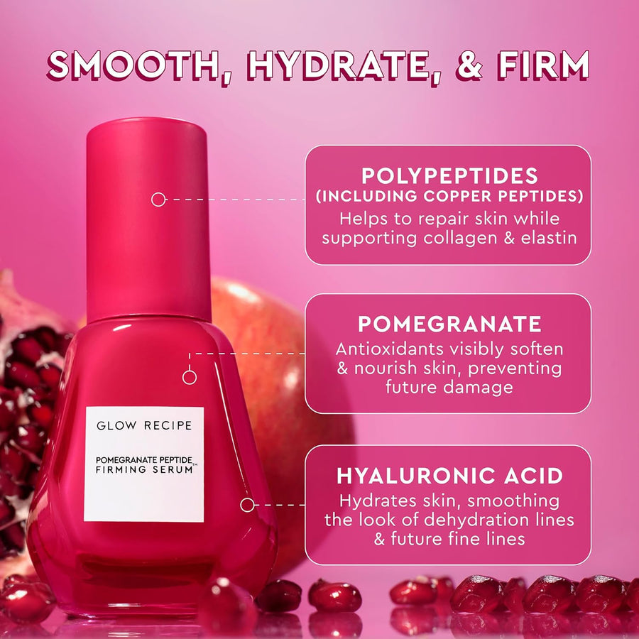 Glow Recipe Pomegranate Peptide Face Firming Serum-30ml