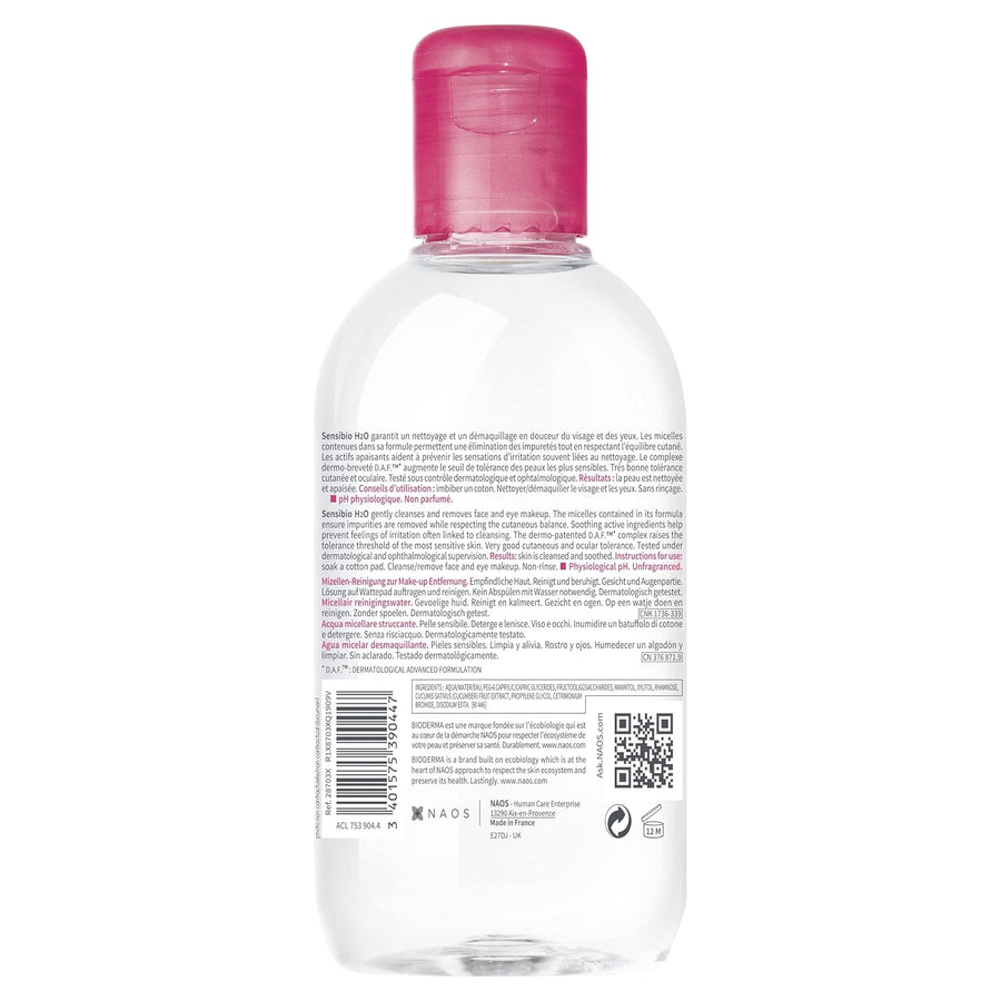 Bioderma Sensibio H2O Daily Soothing Cleanser