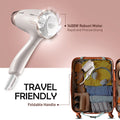 Ikonic Me Hair Dryer Travel Express - White and Rose Gold