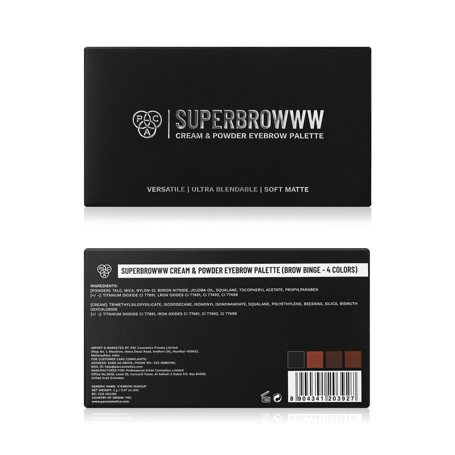 Pac SuperBrowww Palette X4 (2 gm)