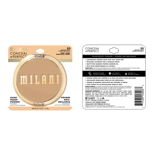 Milani Conceal + Perfect Shine-Proof Powder