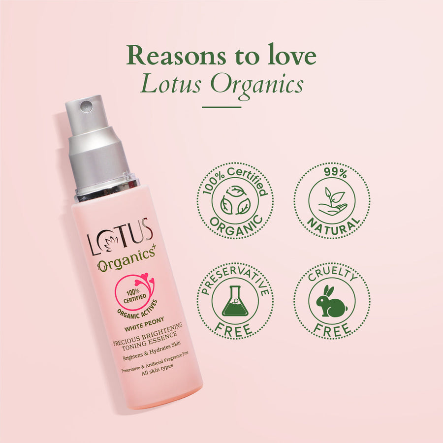 Lotus Organic Precious Brightening Toning Essence 50 ml