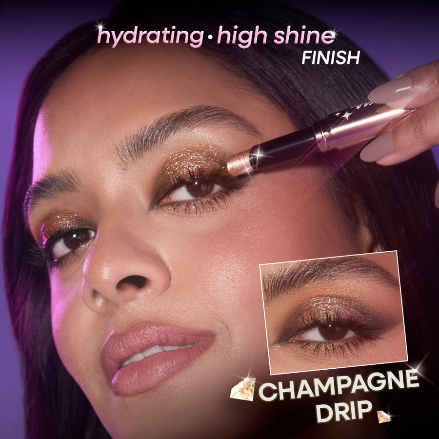 Nykaa Diamond Jelly Cooling Shimmer Eyeshadow Stick - Multi-Use, High Shine Glitter