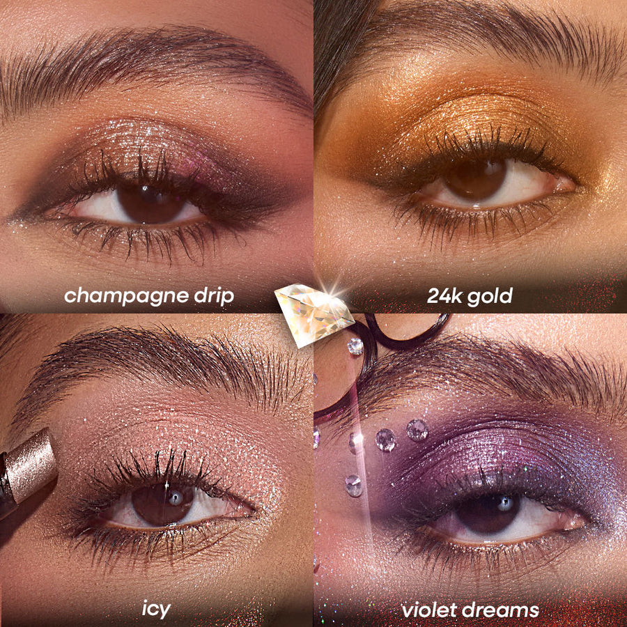 Nykaa Diamond Jelly Cooling Shimmer Eyeshadow Stick - Multi-Use, High Shine Glitter