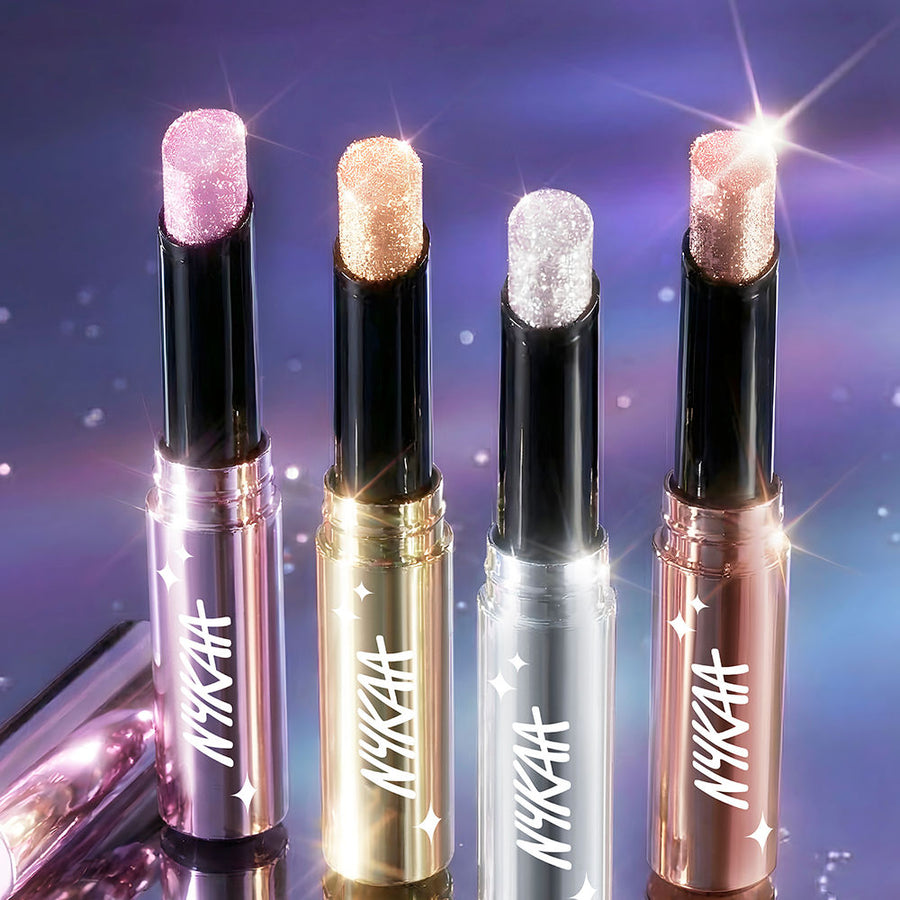 Nykaa Diamond Jelly Cooling Shimmer Eyeshadow Stick - Multi-Use, High Shine Glitter