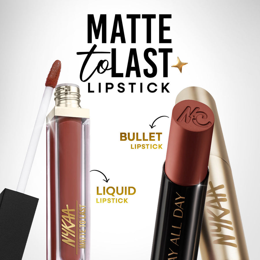 Nykaa Matte to Last No Transfer Long Lasting Lipstick - Madras Kaapi (3.5g)