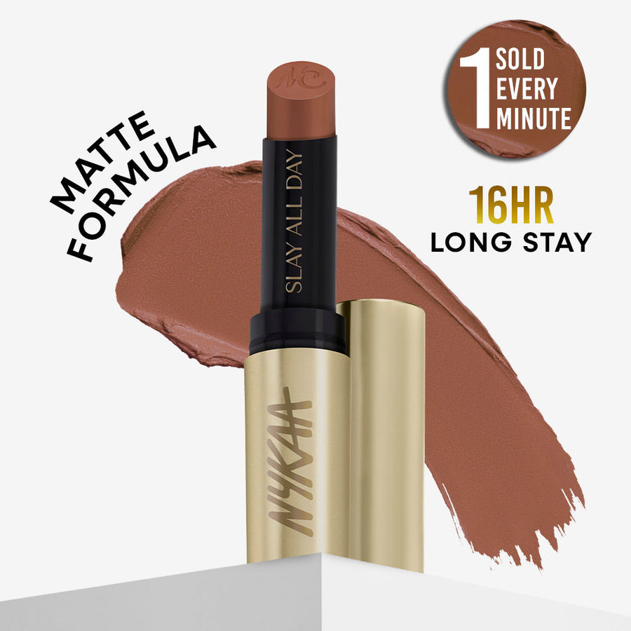 Nykaa Matte to Last No Transfer Long Lasting Lipstick - Madras Kaapi (3.5g)