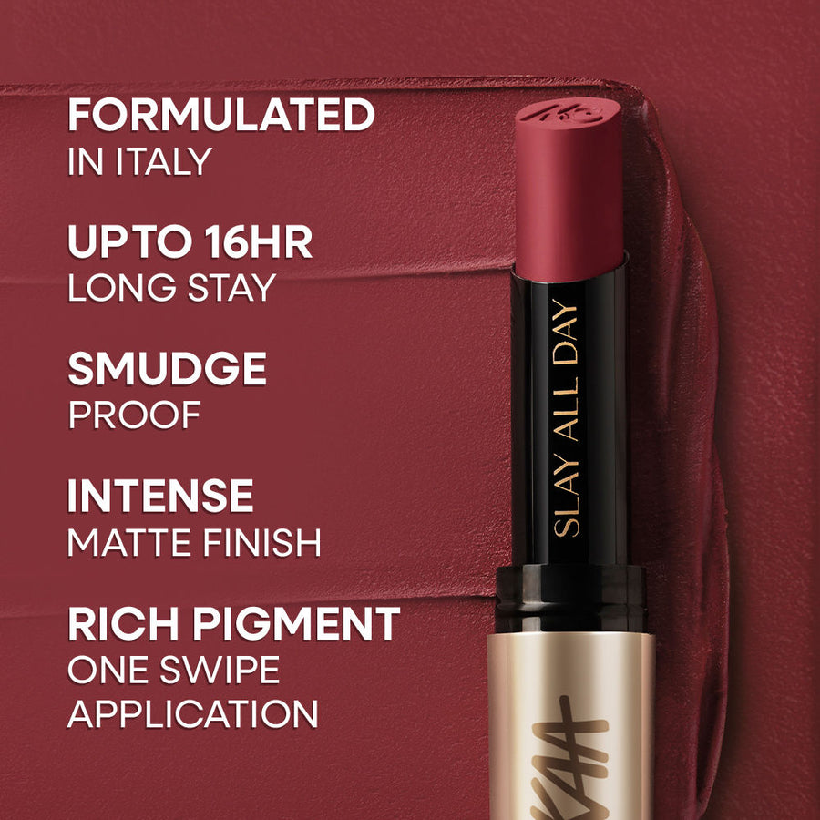 Nykaa Matte to Last No Transfer Long Lasting Lipstick - Madras Kaapi (3.5g)
