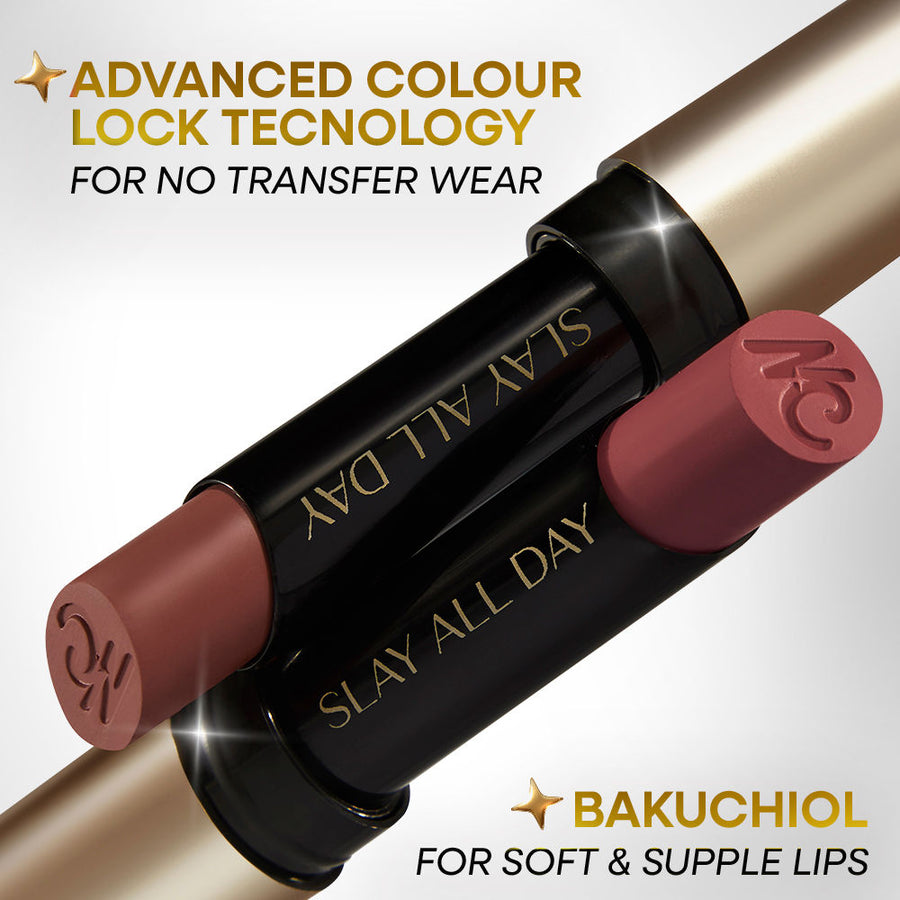 Nykaa Matte to Last No Transfer Long Lasting Lipstick - Madras Kaapi (3.5g)