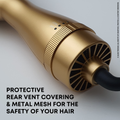 Alan Truman Oh So Gold Ceramic Blow Dryer Brush for big bouncy voluminous blowouts