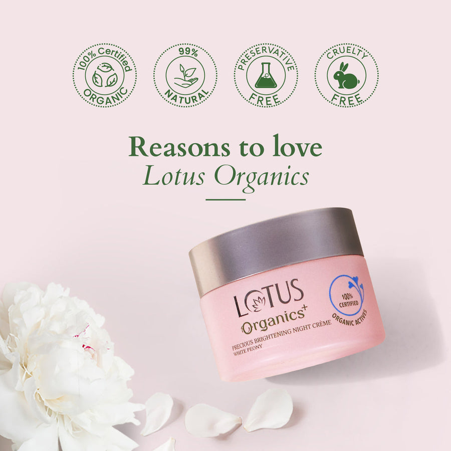 Lotus Organic Precious Brightening Night Creme