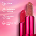 Nykaa Ultra Silk Hydrating Satin Serum Creme Glitter Lipstick with Hyaluronic Acid