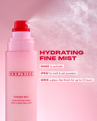 One Size Powder Melt New Size Glass Setting Spray 100ml