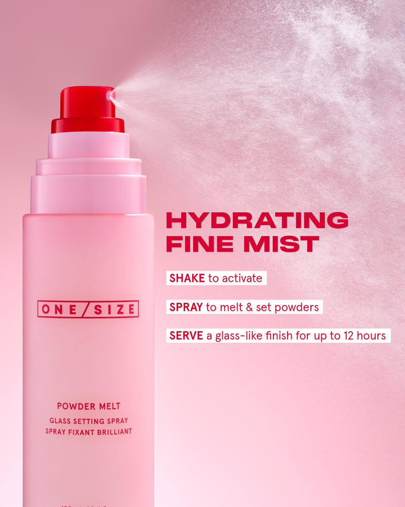 One Size Powder Melt New Size Glass Setting Spray 100ml