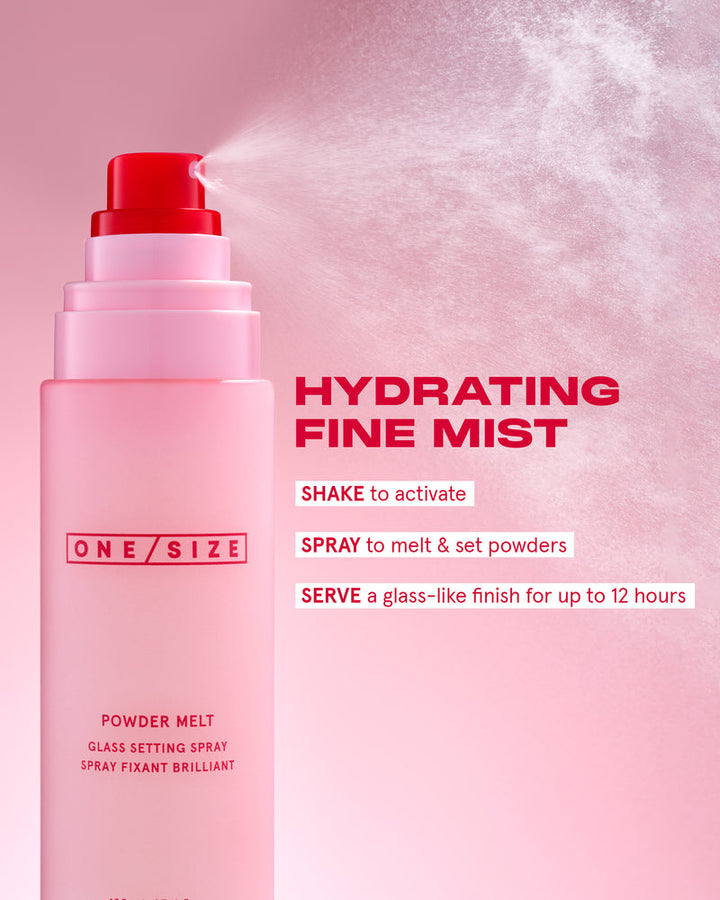 One Size Powder Melt New Size Glass Setting Spray 100ml