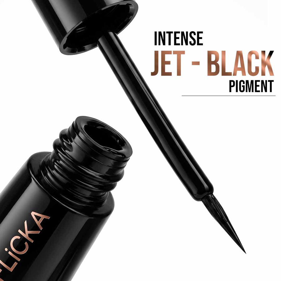 Flicka Cosmetics Jet Black Liquid Eyeliner