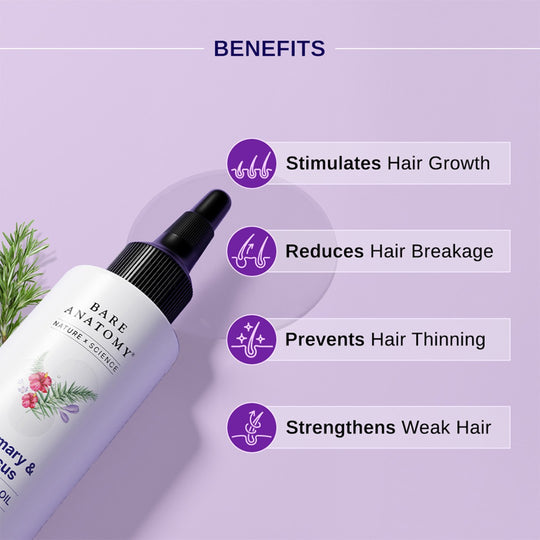 Bare Anatomy Rosemary & Hibiscus Hair Growth Oil - 100 ml
