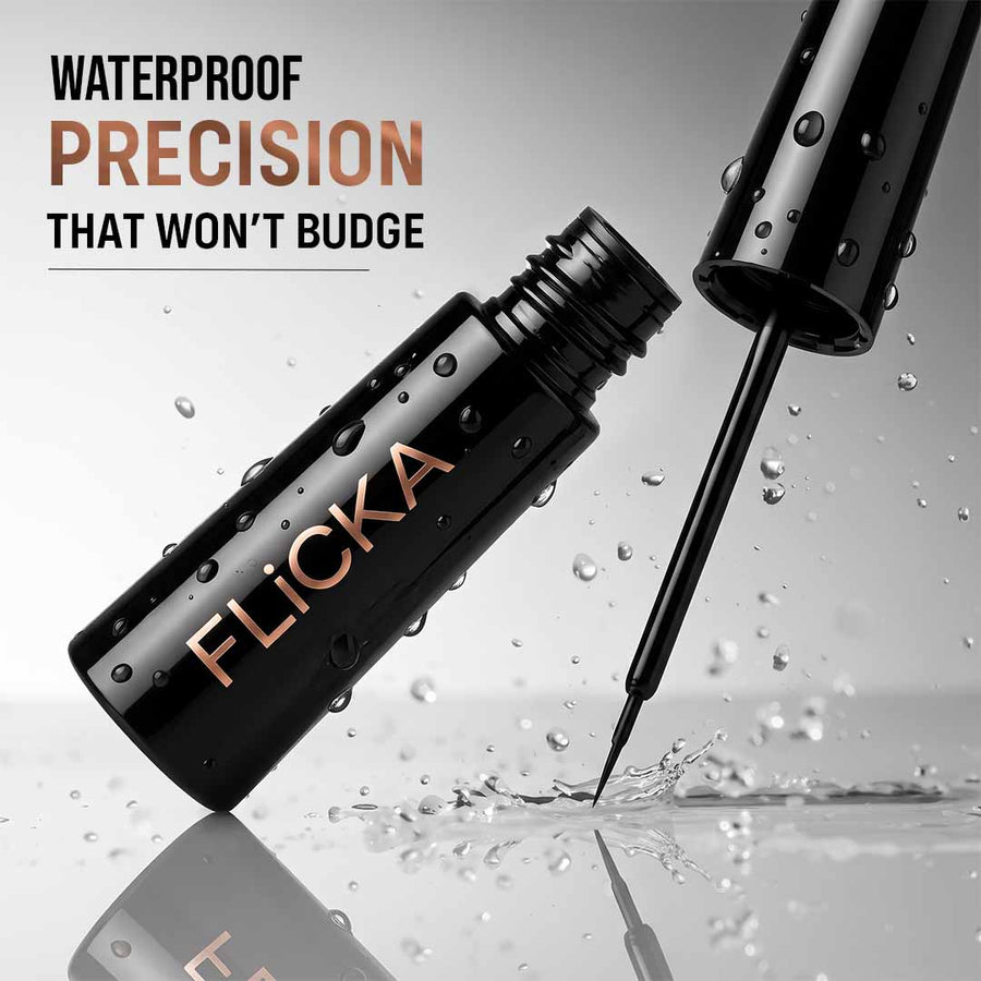 Flicka Cosmetics Jet Black Liquid Eyeliner