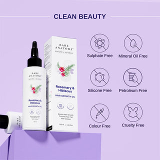 Bare Anatomy Rosemary & Hibiscus Hair Growth Oil - 100 ml
