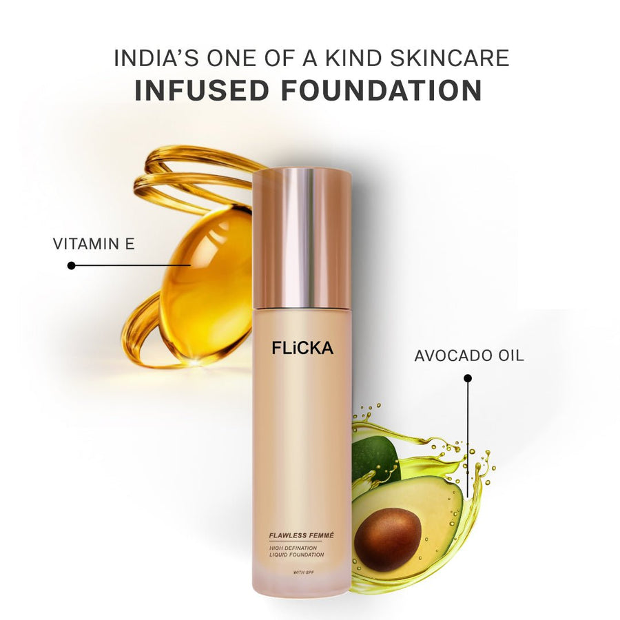 Flicka Flawless Femme HD Liquid Foundation 35ml