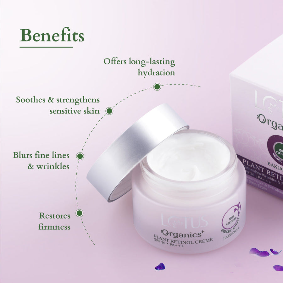 Lotus Organic Bakuchiol Plant Retinol Crème spf 20
