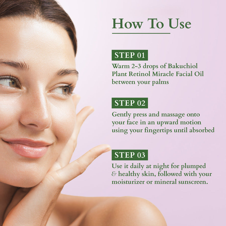 Lotus Organic Bakuchiol Plant Retinol Miracle Face Oil 15ml