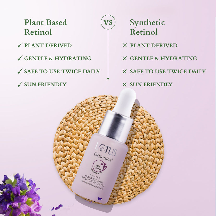 Lotus Organic Bakuchiol Plant Retinol Miracle Face Oil 15ml