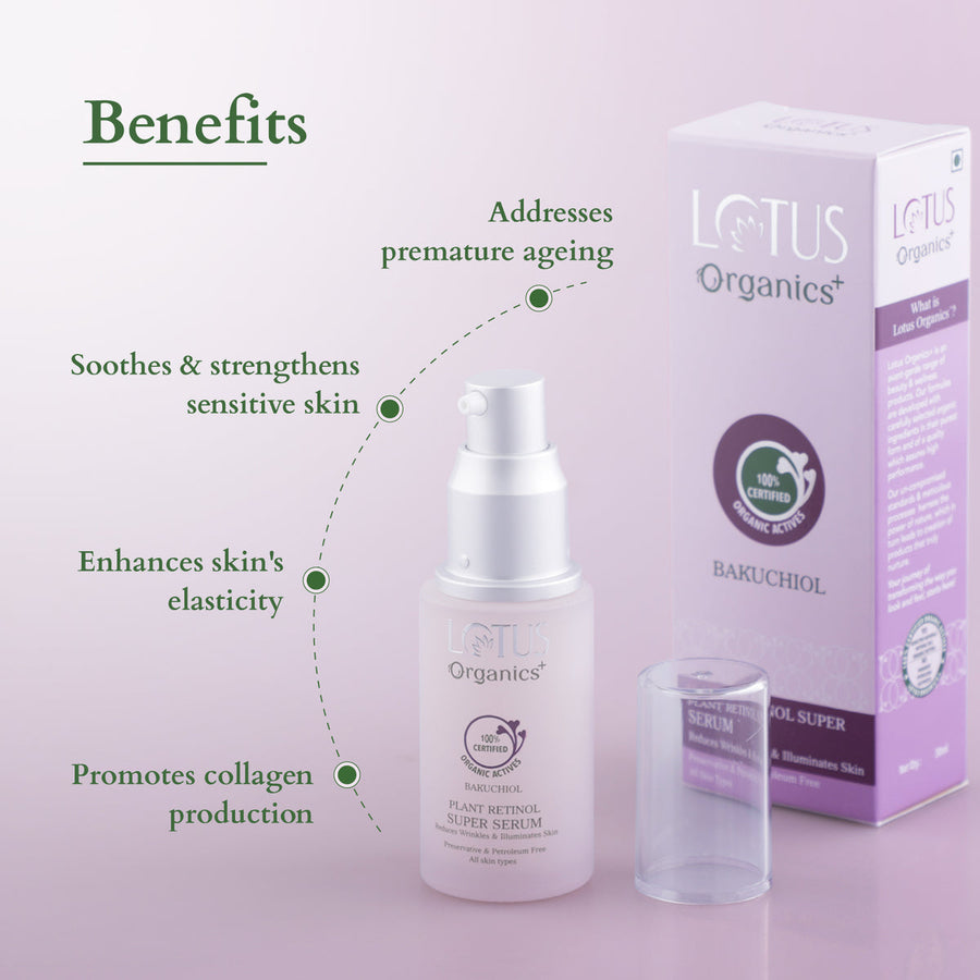 Lotus Organic Bakuchiol Plant Retinol Super Serum 30ml