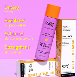 Chemist at Play Glycolic Acid Face Toner for Gentle Exfoliation & Skin Hydration - 150 ml