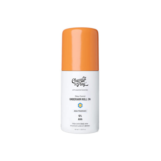 Chemist at Play 5% AHA Underarm Roll-On with Lactic Acid for Odour Control - 40 ml