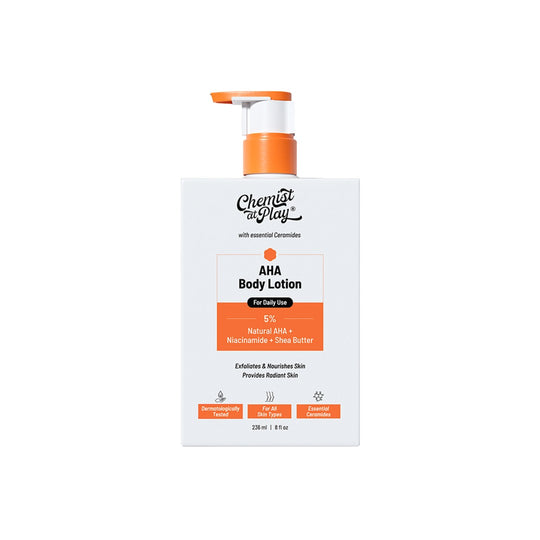 Chemist at paly 5% AHA Body Lotion with Niacinamide & Shea Butter - 236 ml