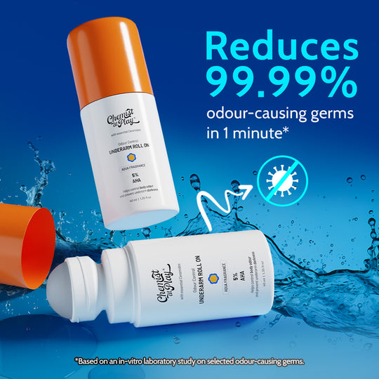 Chemist at Play 5% AHA Underarm Roll-On with Lactic Acid for Odour Control - 40 ml