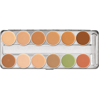 KRYOLAN DERMACOLOR CAMOUFLAGE 12 Color  PALETTE