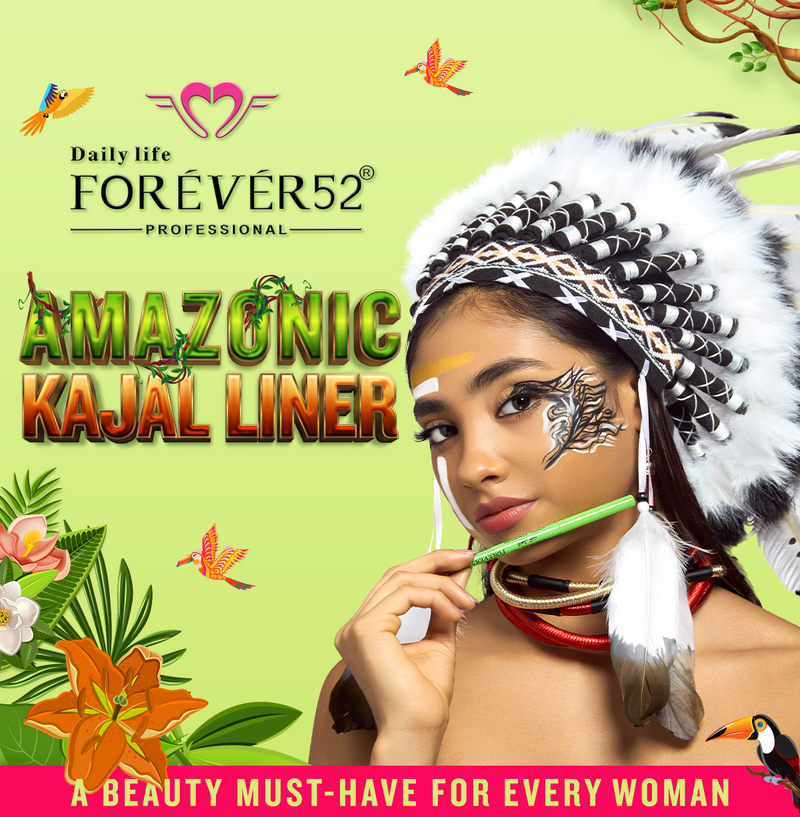 Forever 52 Amazonic Black Kajal Pencil, Pack of 2