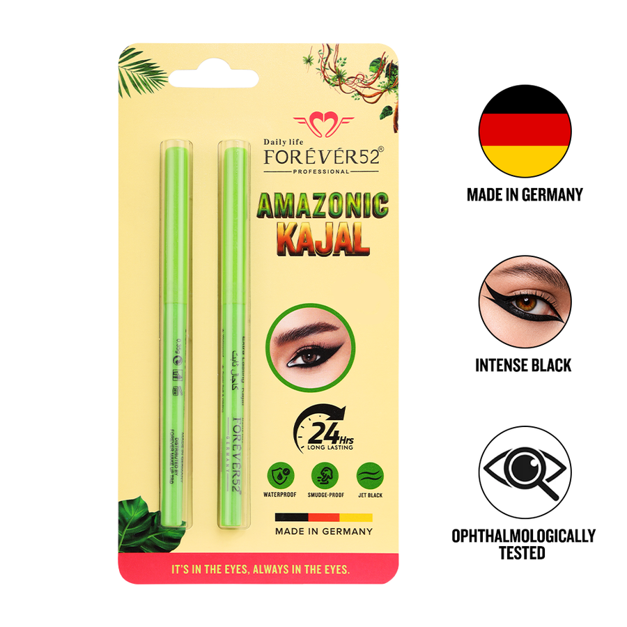 Forever 52 Amazonic Black Kajal Pencil, Pack of 2