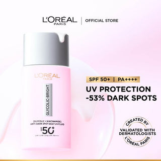 L'Oréal Paris Glycolic Bright UV Fluid SPF 50+ PA++++, 50ml