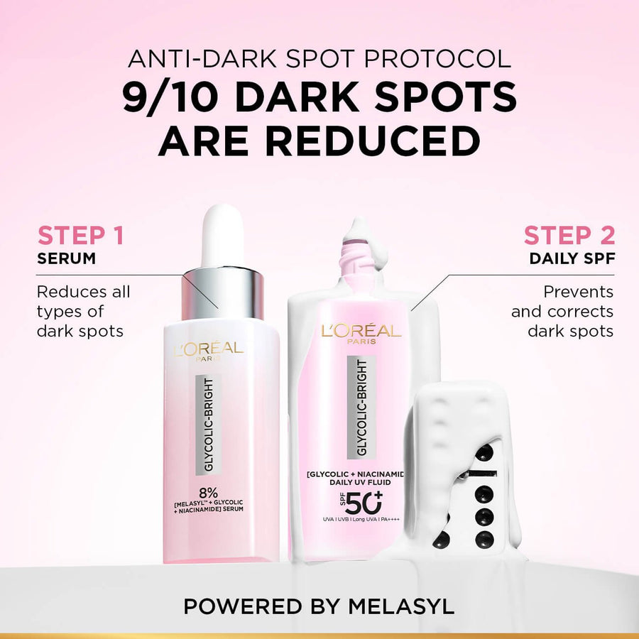L'Oréal Paris Glycolic Bright UV Fluid SPF 50+ PA++++, 50ml