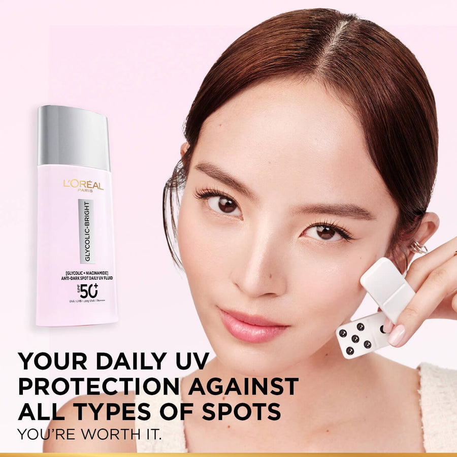 L'Oréal Paris Glycolic Bright UV Fluid SPF 50+ PA++++, 50ml