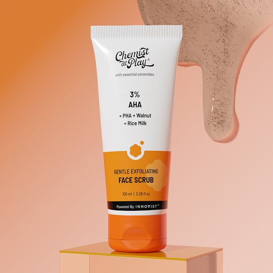 Chemist at Play Gentle Exfoliating Face Scrub for Clear & Glowing Skin-100ml