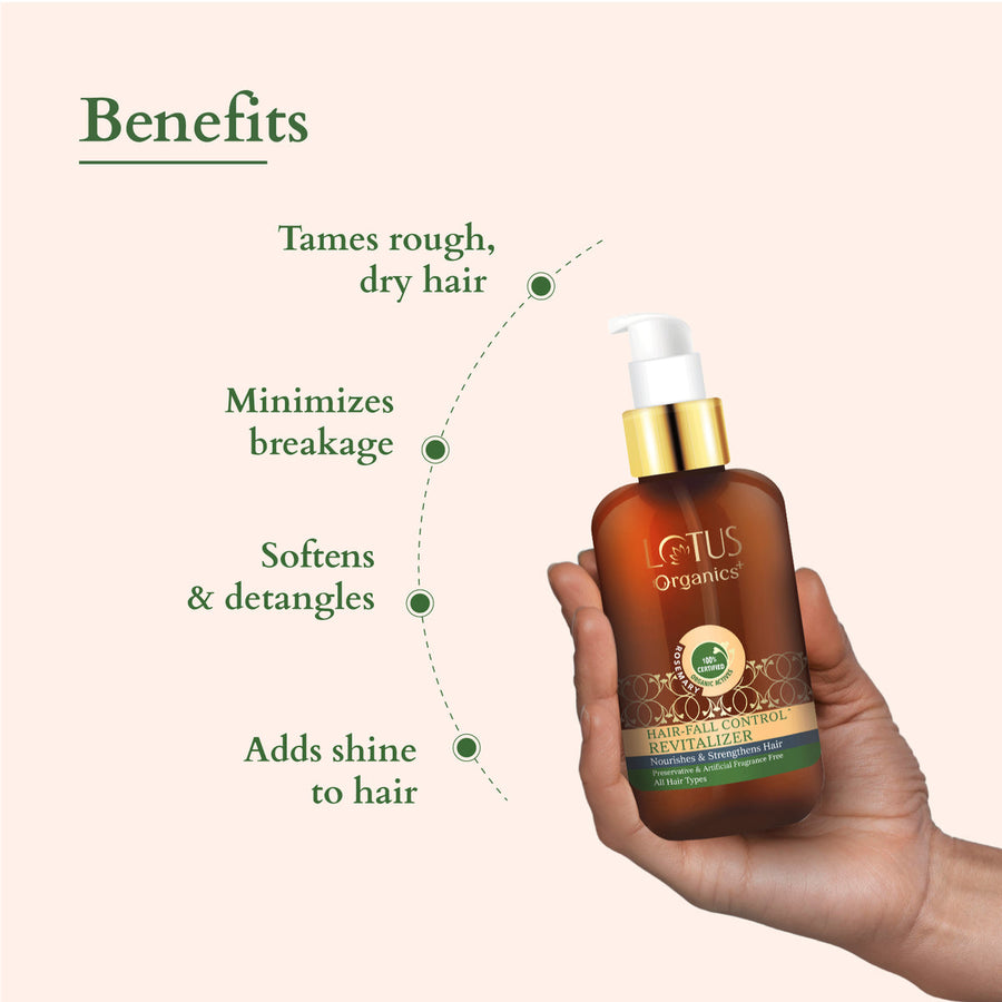 Lotus Organics+ Hair Fall Control Revitalizer 100ml