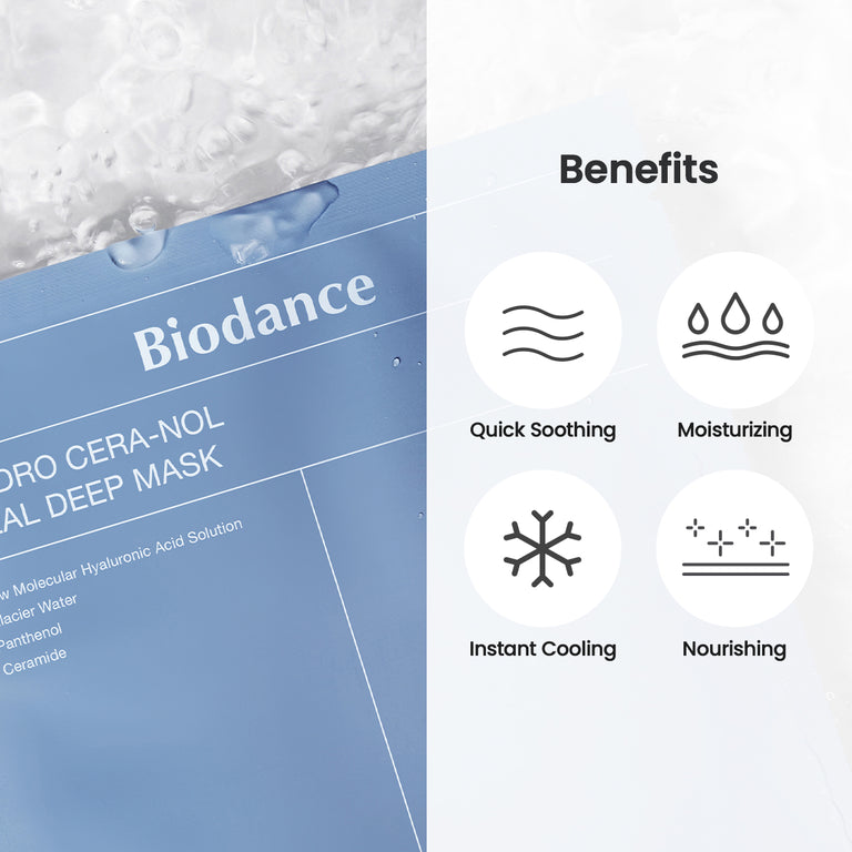 Biodance Hydro Cera-nol Real Deep Sheet Mask pack of 4