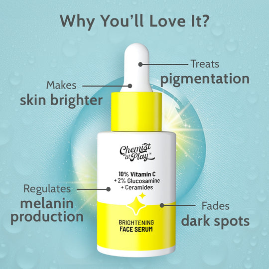 Chemist at Play 10% Vitamin C Serum for Glowing & Bright Skin - 30 ml
