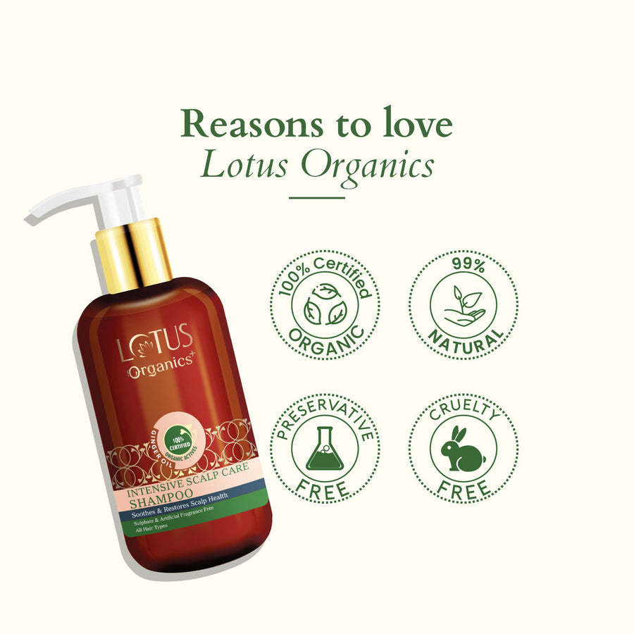 Lotus Organics+ Intensive Scalp Care Shampoo 210ml