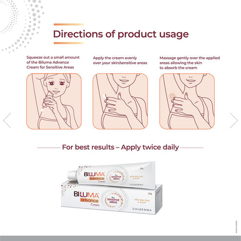 Biluma Advance Cream for Sensitive Areas 25gm