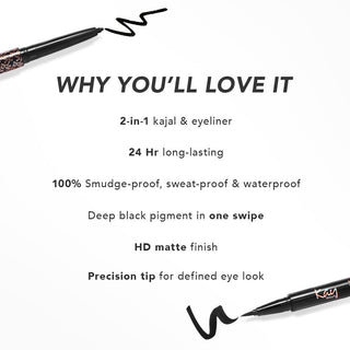 Kay Beauty Intense Black 24H Kajal Eyeliner Duo