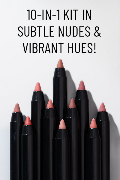 Pac Cosmetics 24H Lip Liner Kit (10 colors)